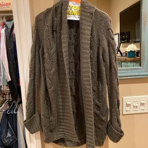 Gray sweater/cardigan